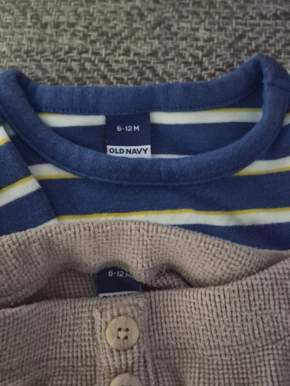 Striped Blue & Yellow Kids Long-Sleeve Top
